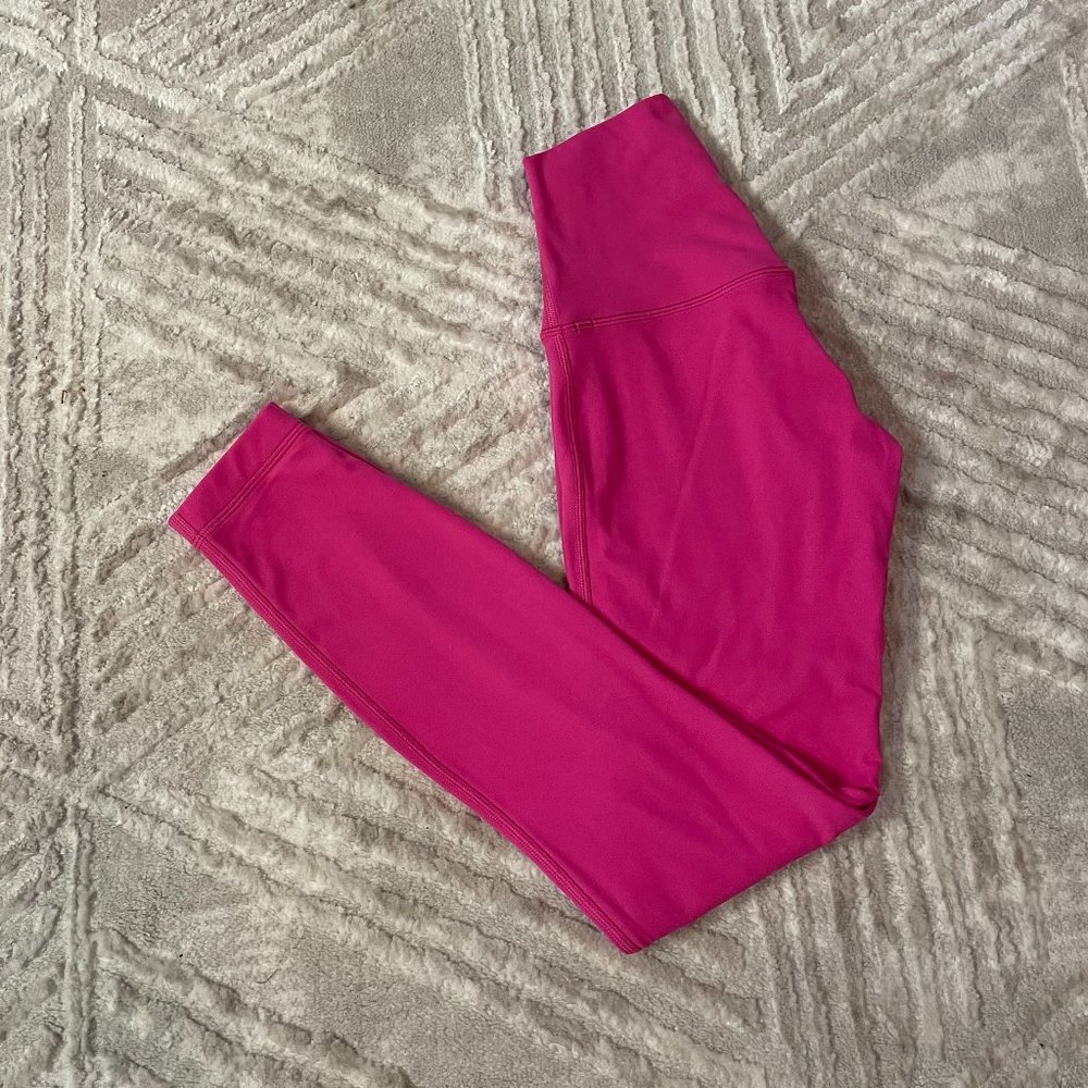 Lululemon Align Leggings 25" - Hot Pink - Like New - Size 2